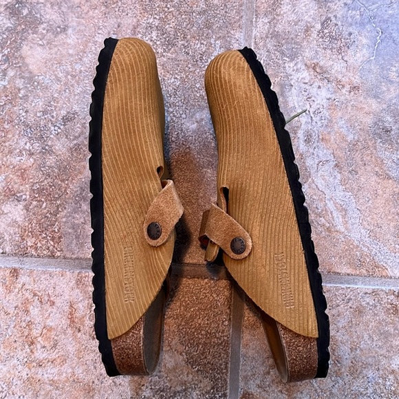 Birkenstock Boston Suede Embossed Clogs Size 8 NEW - Picture 8 of 16